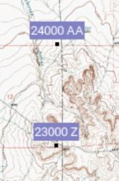 [Image: (E) Otero County Colorado address and road name grid]