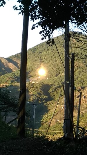 窗戶反射太陽 Sun reflected from windows