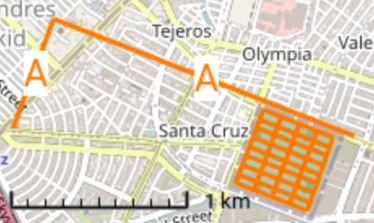 Folded axis 'A Street'