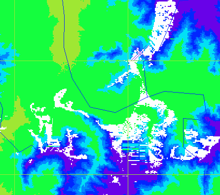 points visible within 7 km